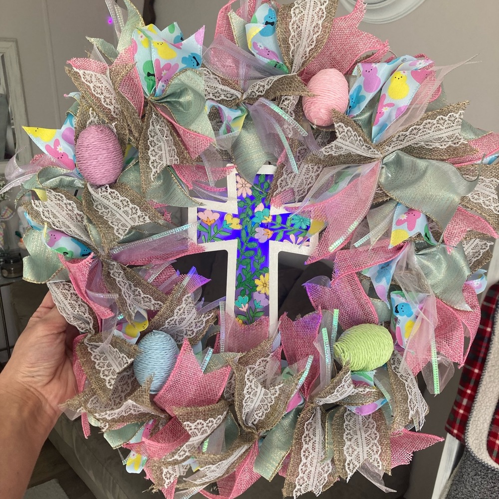 DIY Easter Ribbon Wreath